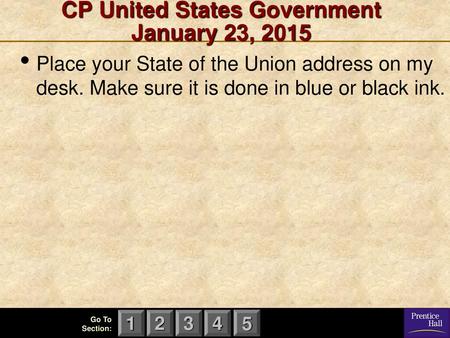 CP United States Government January 23, 2015