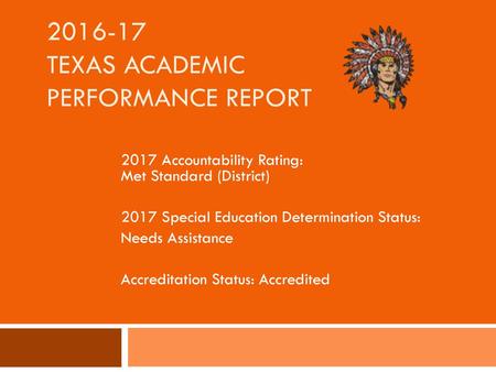 Texas Academic Performance Report