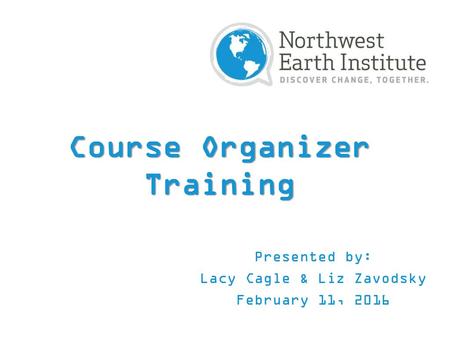 Course Organizer Training