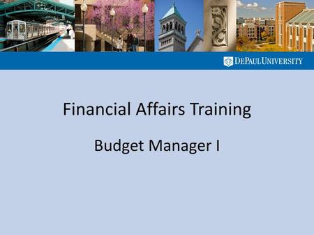 Financial Affairs Training