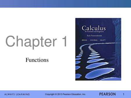 Chapter 1 Functions.