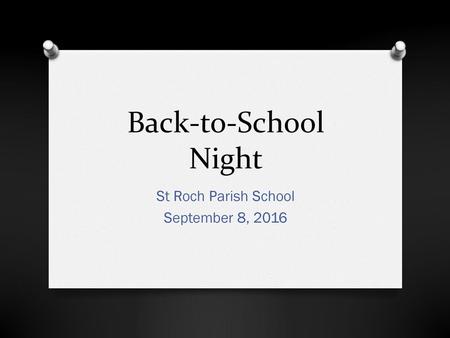 St Roch Parish School September 8, 2016