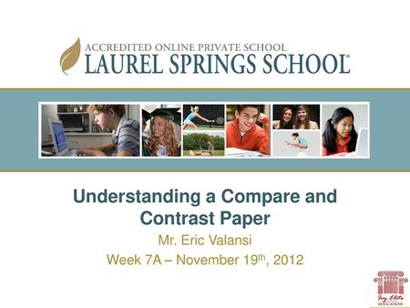 Understanding a Compare and Contrast Paper