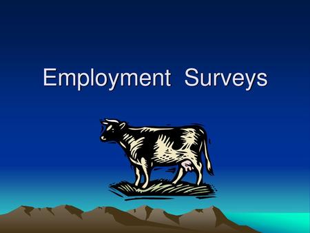 Employment Surveys.