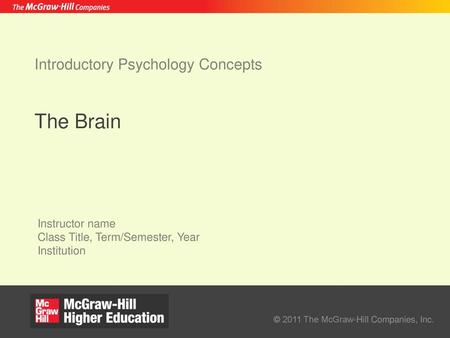 Introductory Psychology Concepts