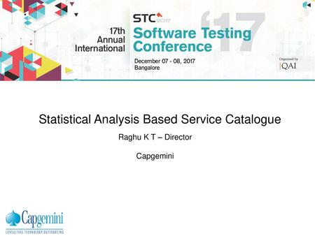 Statistical Analysis Based Service Catalogue