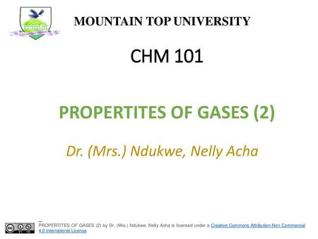 PROPERTITES OF GASES (2)