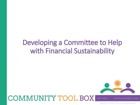 Developing a Committee to Help with Financial Sustainability