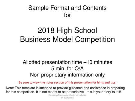 Business Model Competition