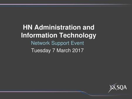 HN Administration and Information Technology