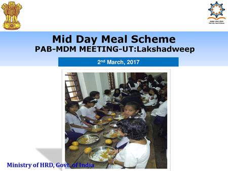 PAB-MDM MEETING-UT:Lakshadweep Ministry of HRD, Govt. of India