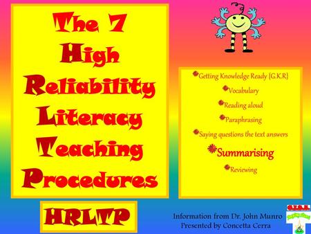 Reliability Literacy Teaching Procedures