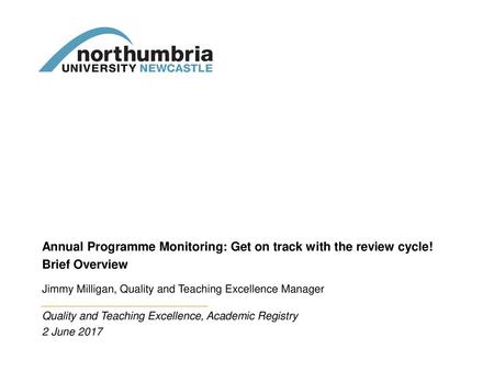 Annual Programme Monitoring: Get on track with the review cycle!