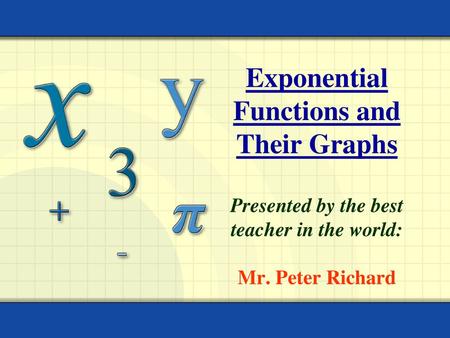 The Exponential Function