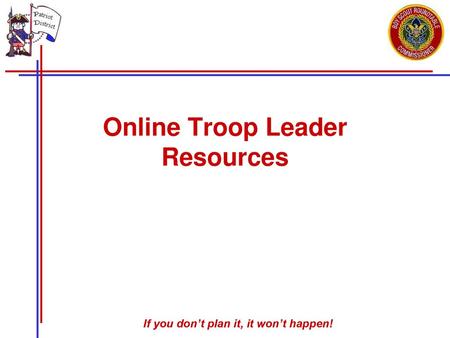 Online Troop Leader Resources