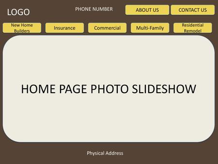 HOME PAGE PHOTO SLIDESHOW