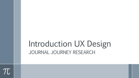 Introduction UX Design