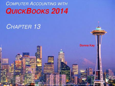 Computer Accounting with QuickBooks 2014