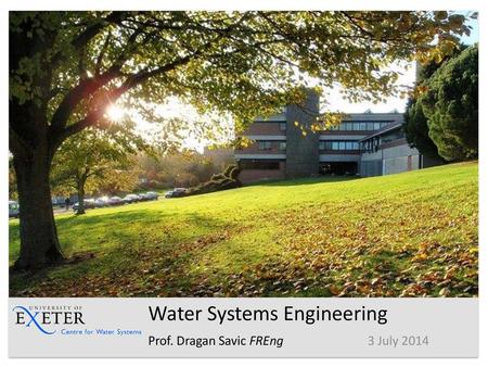 Water Systems Engineering