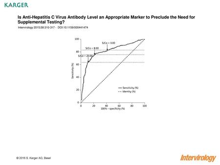 Is Anti-Hepatitis C Virus Antibody Level an Appropriate Marker to Preclude the Need for Supplemental Testing? Intervirology 2015;58:310-317 - DOI:10.1159/000441474.