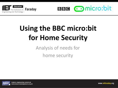 Using the BBC micro:bit for Home Security