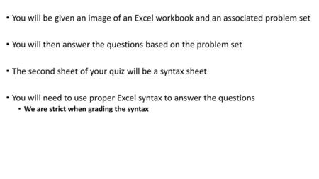 You will then answer the questions based on the problem set