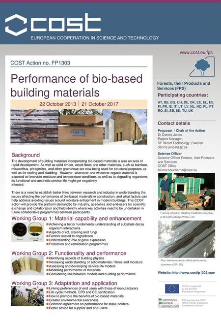 Performance of bio-based building materials