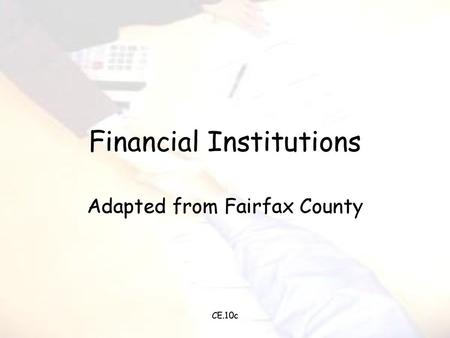 Financial Institutions