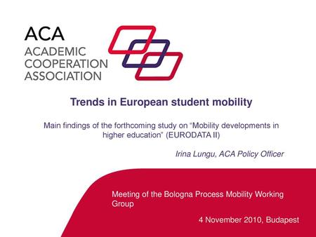 Trends in European student mobility