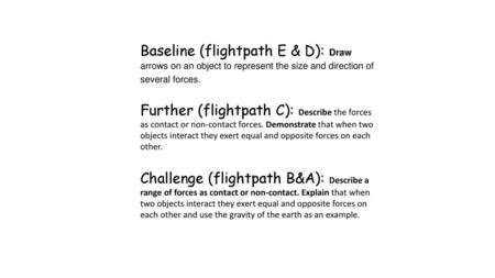 Baseline (flightpath E & D): Draw