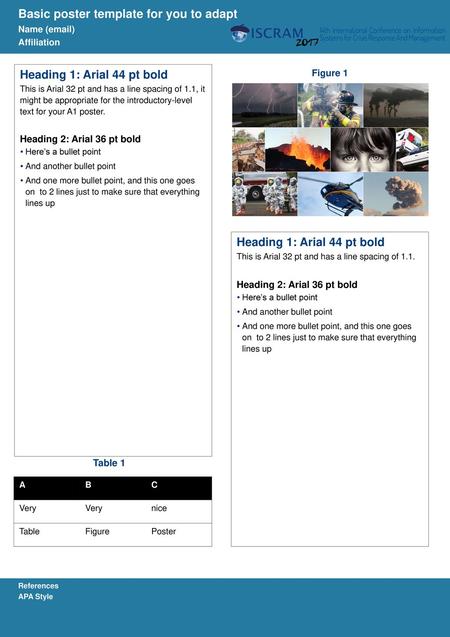 References Basic poster template for you to adapt