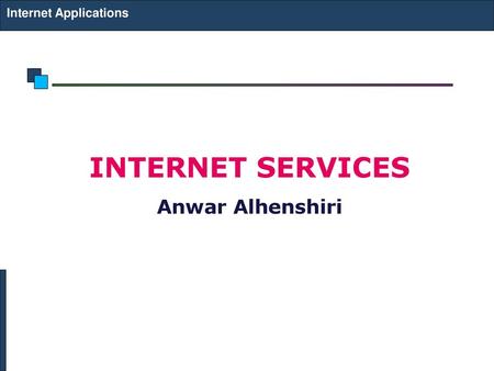 Internet Applications