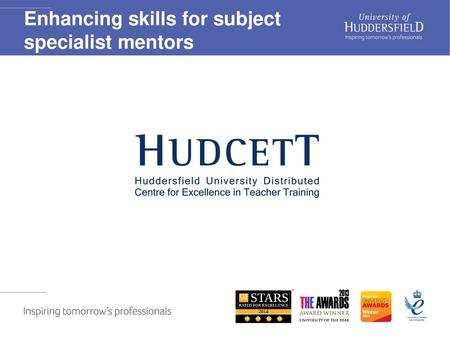 Enhancing skills for subject specialist mentors