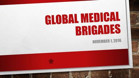 Global Medical Brigades