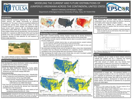 MODELING THE CURRENT AND FUTURE DISTRIBUTIONS OF