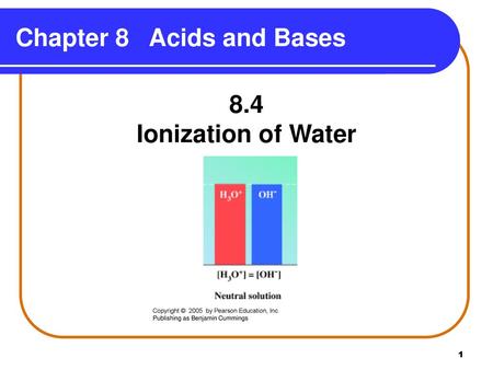 Chapter 8 Acids and Bases