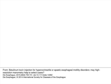 Fig. 1 Esophageal pressure topography of a patient with myotonic dystrophy, pharyngeal salivary stasis, and esophageal dysphagia. Every 5-mL water swallow.