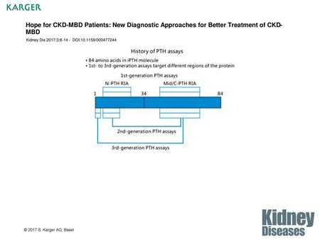 Hope for CKD-MBD Patients: New Diagnostic Approaches for Better Treatment of CKD-MBD Kidney Dis 2017;3:8-14 - DOI:10.1159/000477244 Fig. 1. Currently.