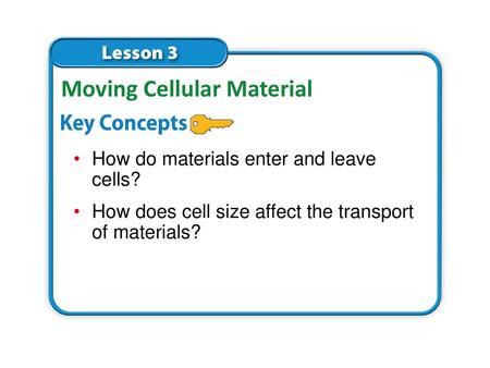 Moving Cellular Material