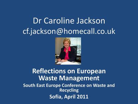 Reflections on European Waste Management