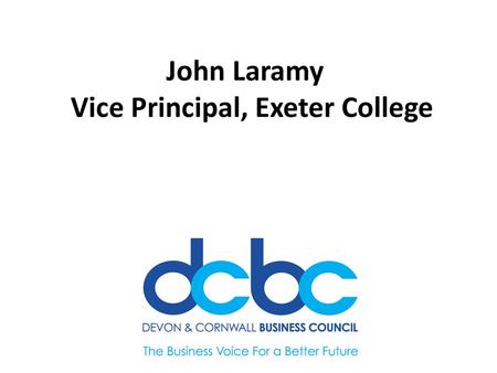 Vice Principal, Exeter College