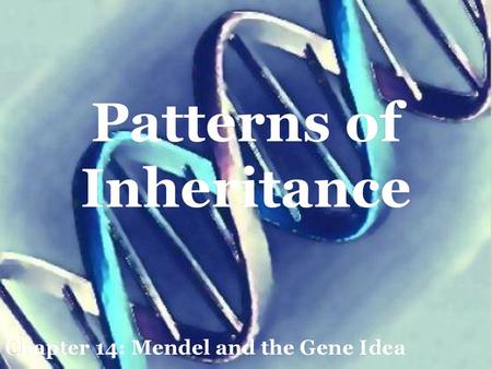 Patterns of Inheritance