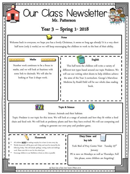 Diary Dates and key info