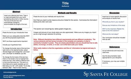 Title Abstract Methods and Results Discussion Introduction References