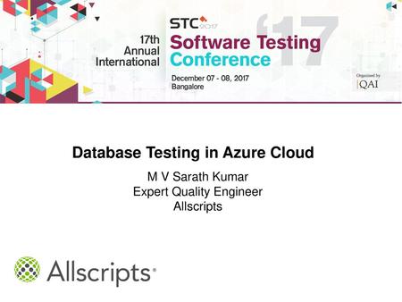 Database Testing in Azure Cloud