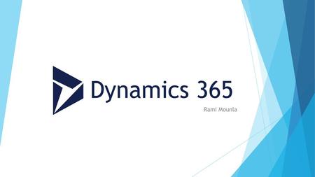 Dynamics 365 Rami Mounla.