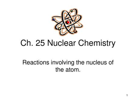 Reactions involving the nucleus of the atom.