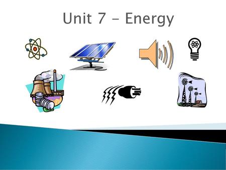 Unit 7 - Energy.