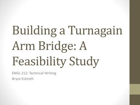 Building a Turnagain Arm Bridge: A Feasibility Study