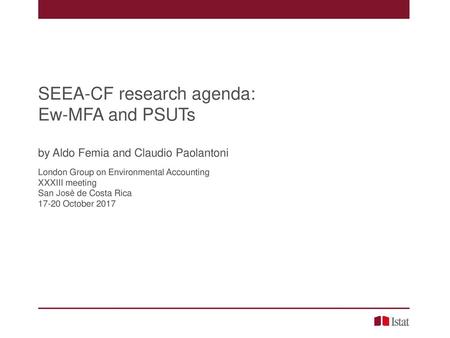 SEEA-CF research agenda: Ew-MFA and PSUTs